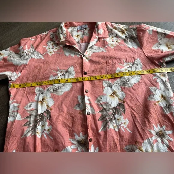 Pacific Legend Shirt Mens 2XL Hawaiian Aloha Cotton Floral Made USA Resort Beach - Picture 3 of 16